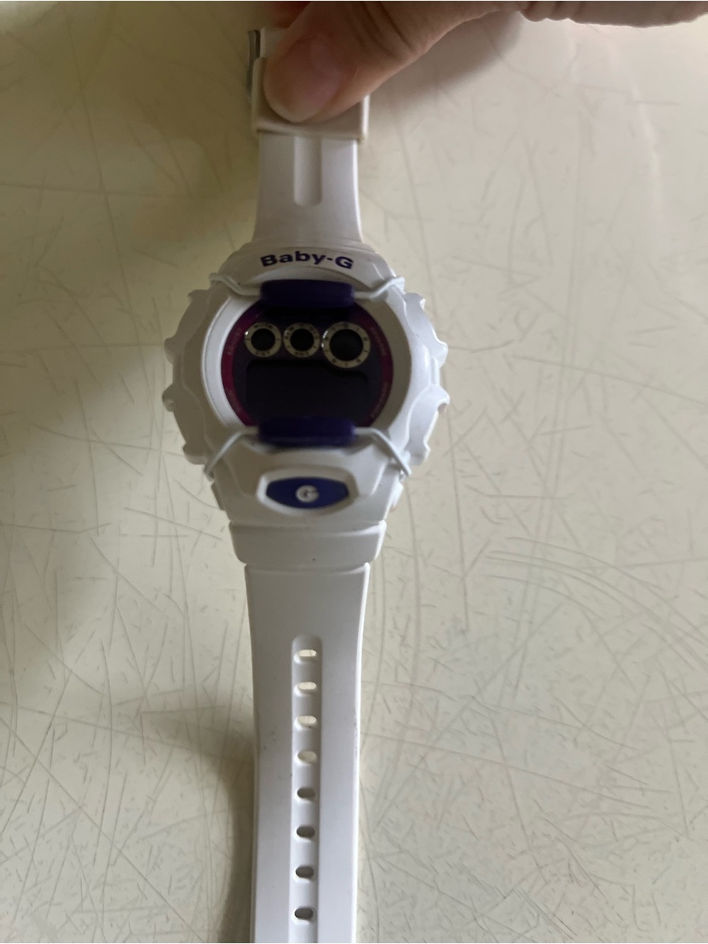 Baby-G White Digital Watch – No Battery